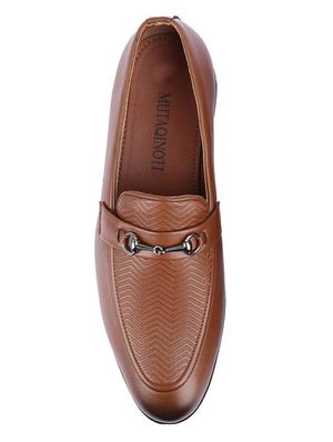 brown patent leather handicraft loafers - 17737443 - Standard Image - 3
