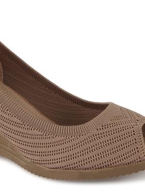 beige synthetic platforms pumps - 17737479 - Standard Image - 5
