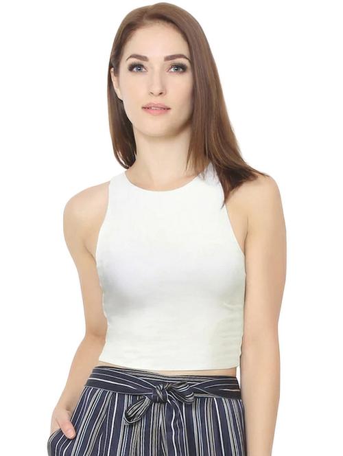 round neck solid top - 17737804 - Very Small Image - 1
