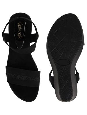 elastic ankle straps sandals - 17738691 - Standard Image - 3