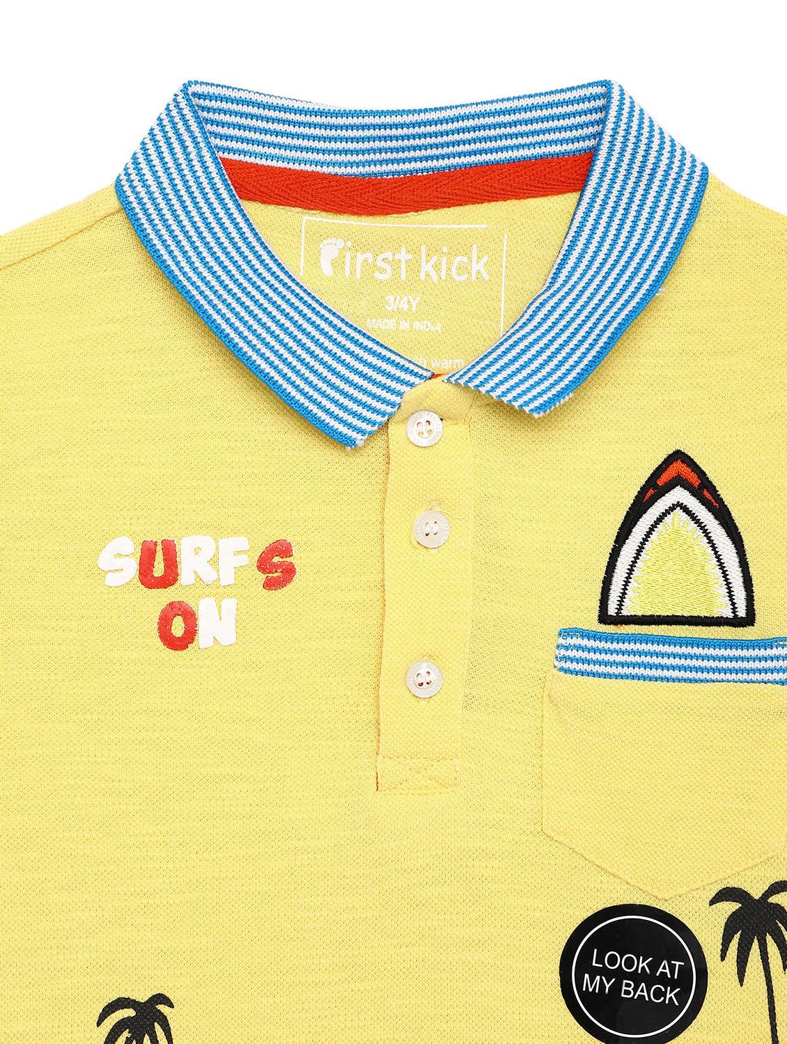 yellow printed tee - 17738924 - Zoom Image - 3