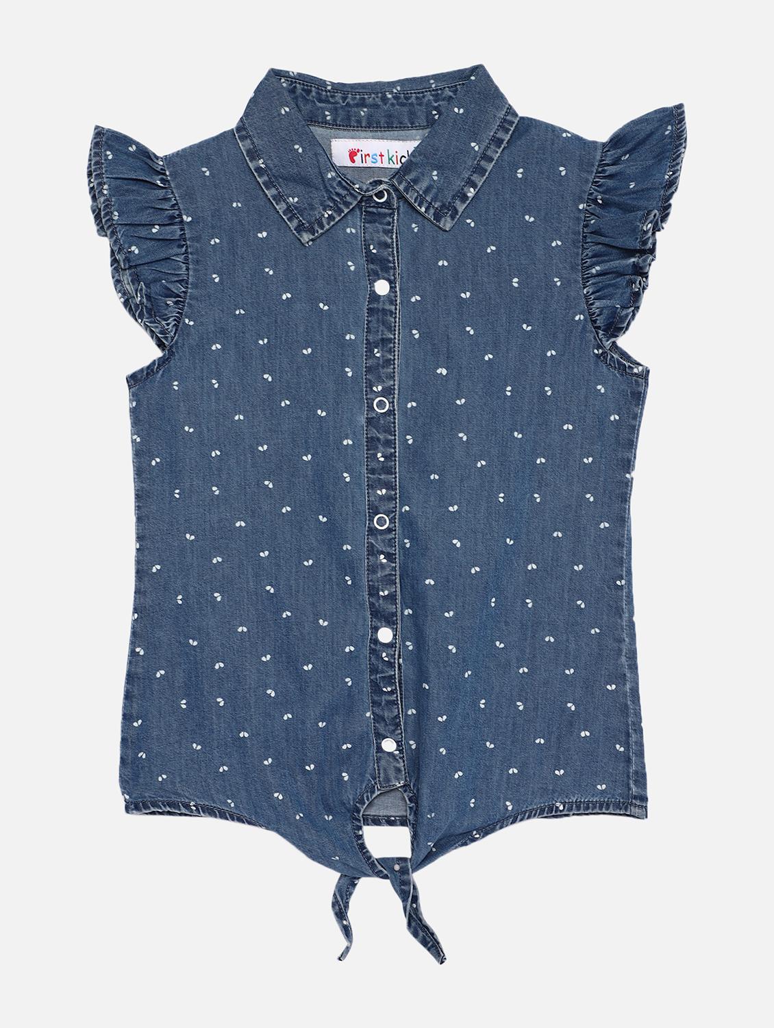blue printed regular top - 17738927 - Zoom Image - 1
