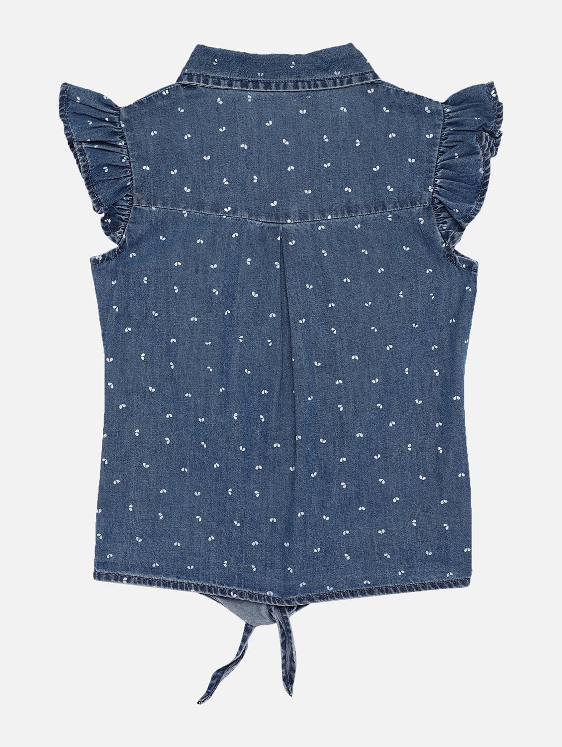 blue printed regular top - 17738927 - Zoom Image - 2