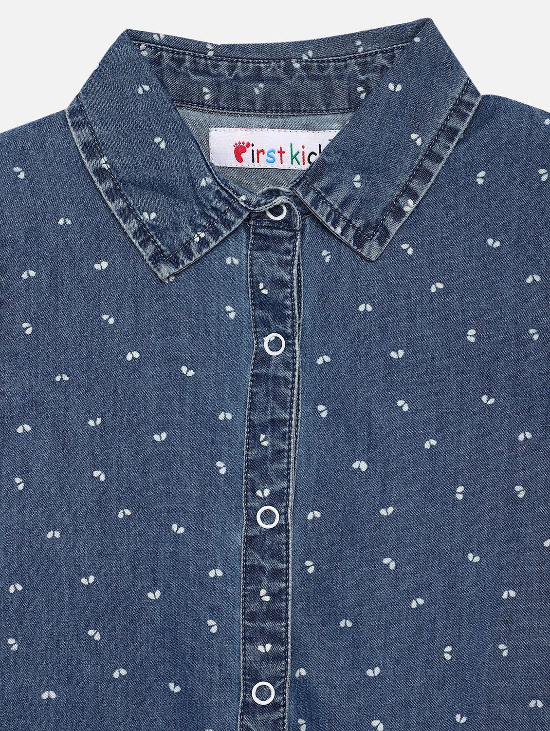 blue printed regular top - 17738927 - Zoom Image - 3