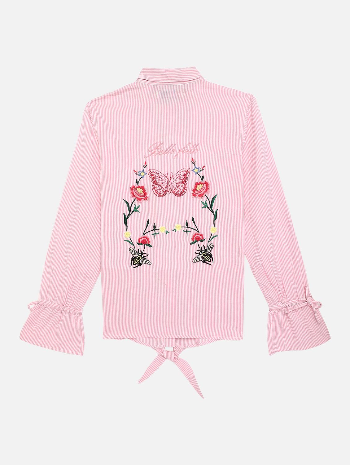 pink striped regular top - 17738929 - Zoom Image - 2