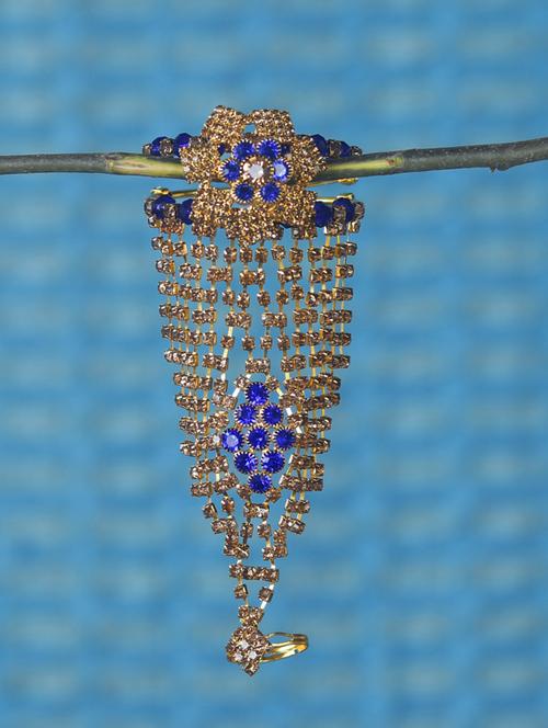 blue gold beaded bracelet - 17738948 -  Standard Image - 0