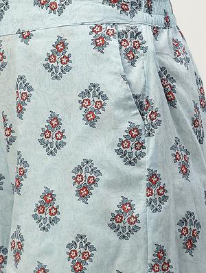 printed kurta palazzo fusion set - 17739094 - Standard Image - 5