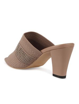 beige synthetic slip on sandals - 17739132 - Standard Image - 3
