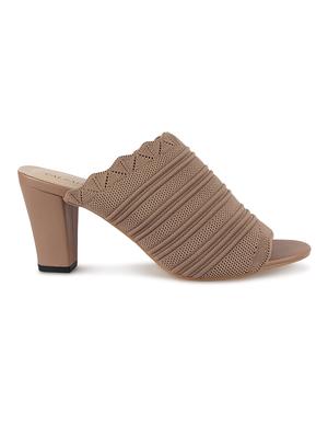 beige synthetic slip on sandals - 17739134 - Standard Image - 2