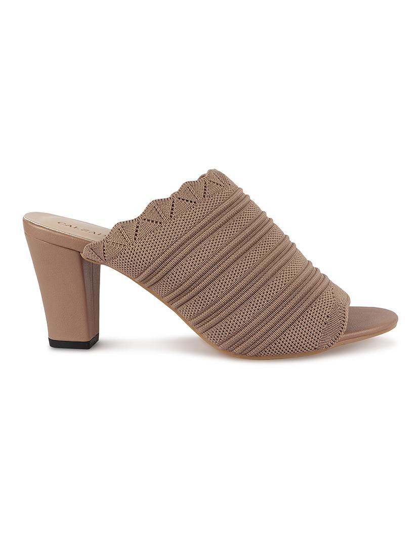 beige synthetic slip on sandals - 17739134 - Zoom Image - 2