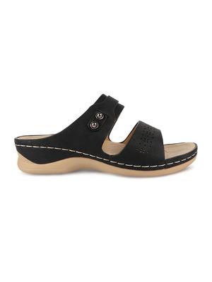 calzado womens's casualwear slip-on beige color platform heels slippers - 17739156 - Standard Image - 2