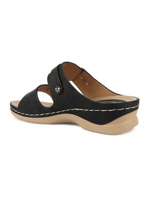 calzado womens's casualwear slip-on beige color platform heels slippers - 17739156 - Standard Image - 3
