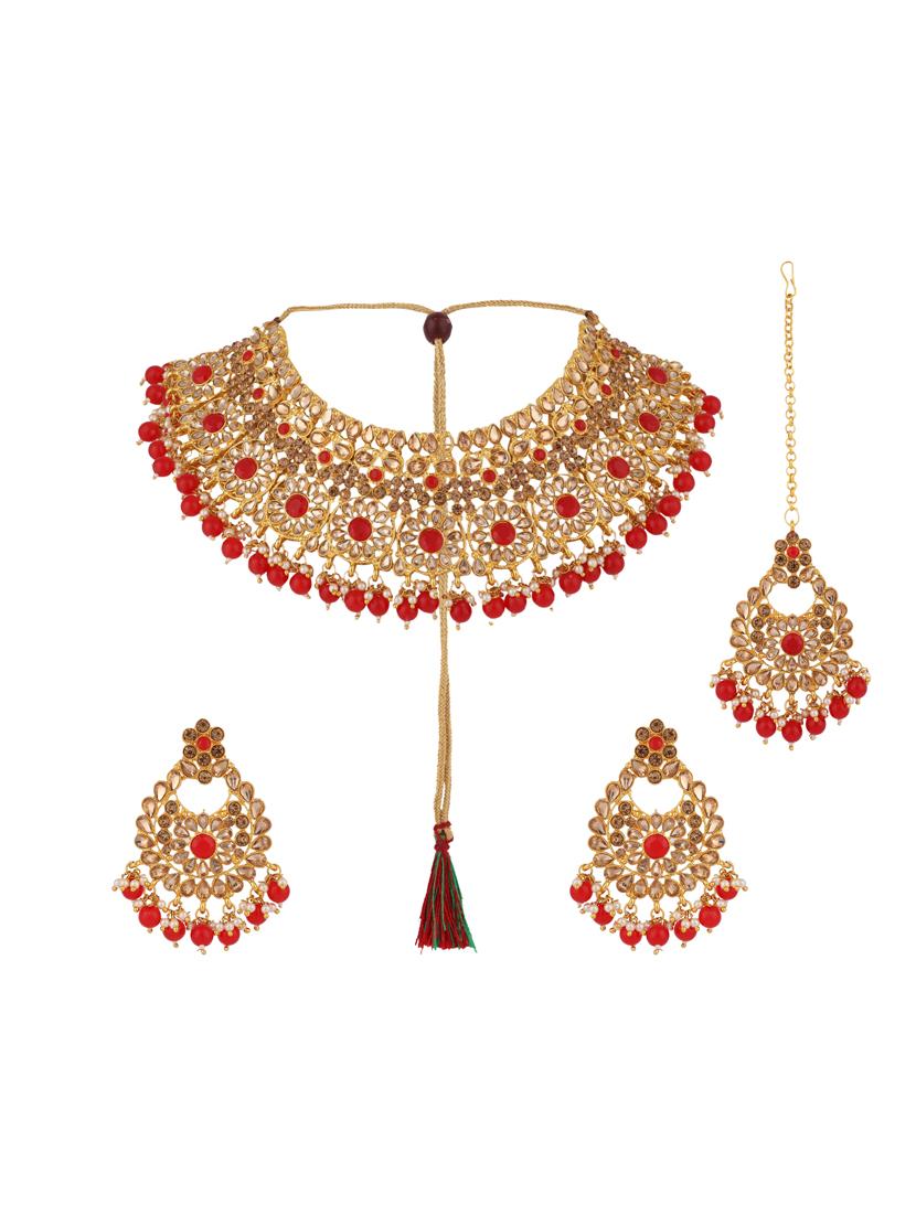 red brass choker necklace - 17739177 - Zoom Image - 2