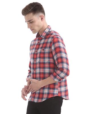 red checkered casual shirt - 17739467 - Standard Image - 2
