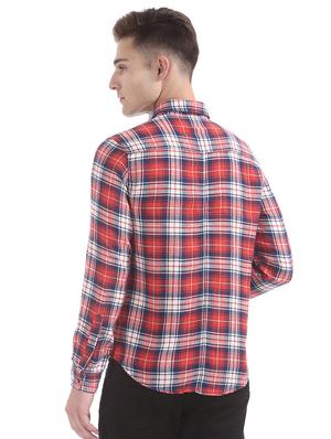 red checkered casual shirt - 17739467 - Standard Image - 3