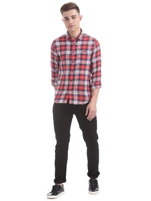 red checkered casual shirt - 17739467 - Standard Image - 4