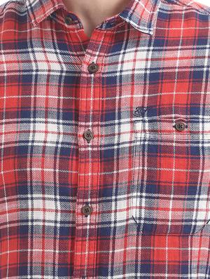 red checkered casual shirt - 17739467 - Standard Image - 5