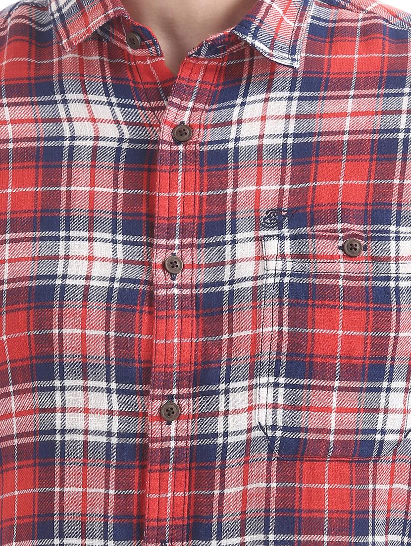 red checkered casual shirt - 17739467 - Zoom Image - 5