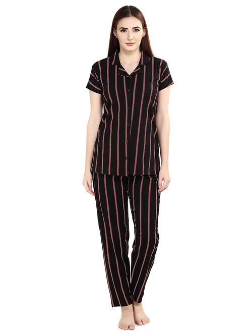 printed pyjama nightwear set - 17739640 - Standard Image - 1