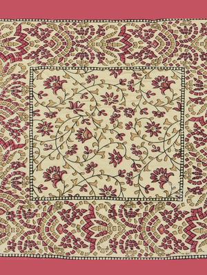 trency sanganeri print 150 gsm cotton diwan set with - 1 single bed sheet with 5 cushions covers and 2 bolster covers - 17739765 - Standard Image - 4