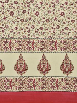 trency sanganeri print 150 gsm cotton diwan set with - 1 single bed sheet with 5 cushions covers and 2 bolster covers - 17739765 - Standard Image - 5