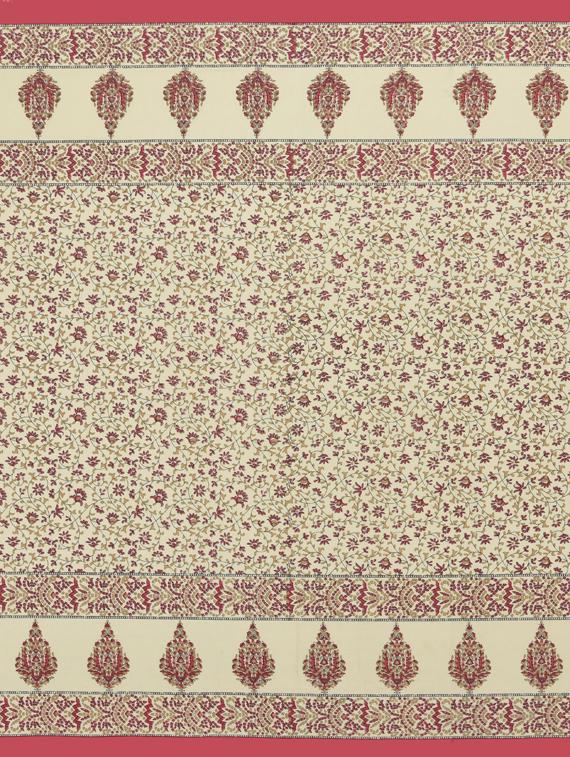 trency sanganeri print 150 gsm cotton diwan set with - 1 single bed sheet with 5 cushions covers and 2 bolster covers - 17739765 - Zoom Image - 6