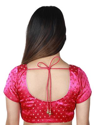 pink satin brocade blouse - 17739814 - Standard Image - 3