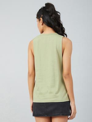olive cotton tank tee - 17739998 - Standard Image - 4