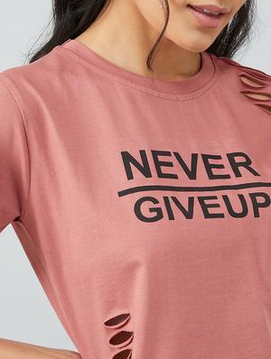 pink cotton crop tee - 17740002 - Standard Image - 6