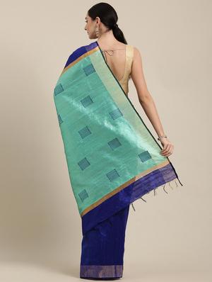 solid bhagalpuri saree with blouse - 17740324 - Standard Image - 2