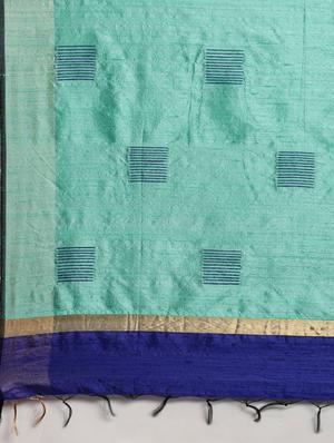 solid bhagalpuri saree with blouse - 17740324 - Standard Image - 4