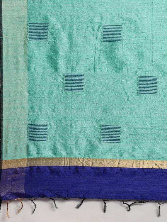 solid bhagalpuri saree with blouse - 17740324 - Zoom Image - 4