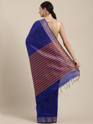solid bhagalpuri saree with blouse - 17740334 - Standard Image - 2