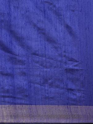 solid bhagalpuri saree with blouse - 17740334 - Standard Image - 5