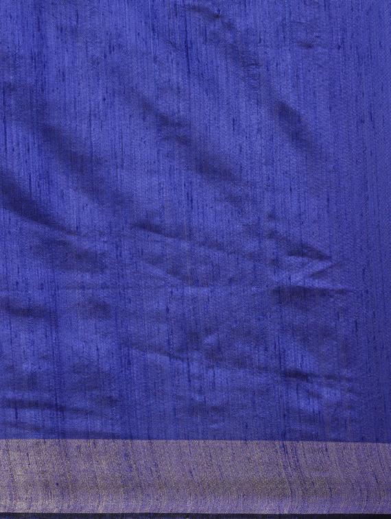 solid bhagalpuri saree with blouse - 17740334 - Zoom Image - 5
