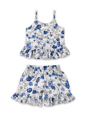 floral top with shorts set - 17740425 - Standard Image - 2