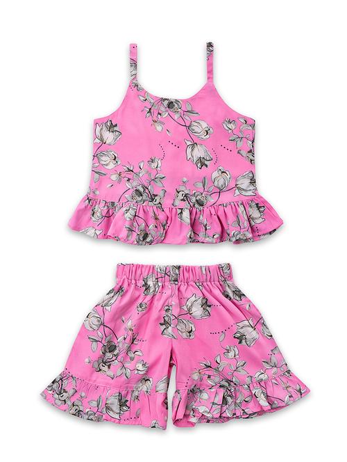 floral top with shorts set - 17740427 - Standard Image - 1
