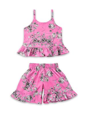 floral top with shorts set - 17740427 - Standard Image - 2