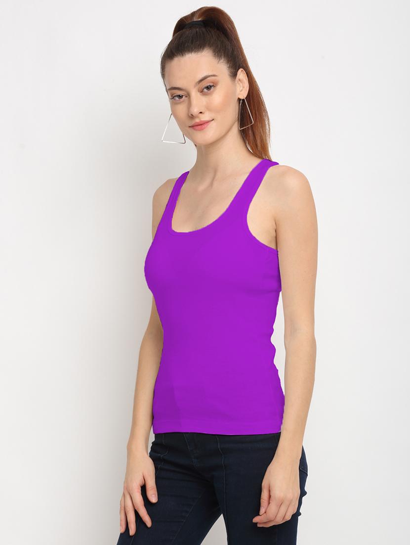 racer back solid camisole - 17740439 - Zoom Image - 2