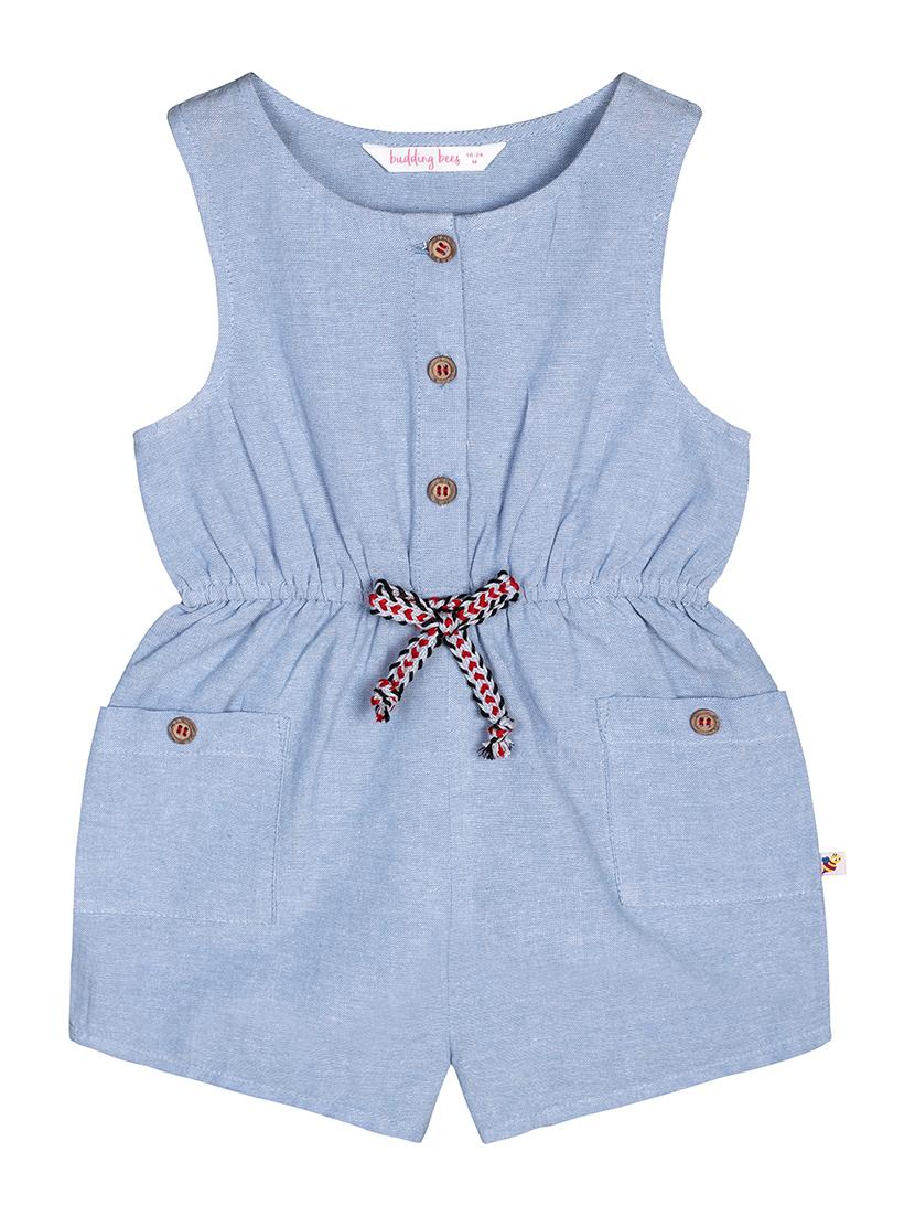 blue cotton playsuits twin sets & jump suit - 17740566 - Zoom Image - 1