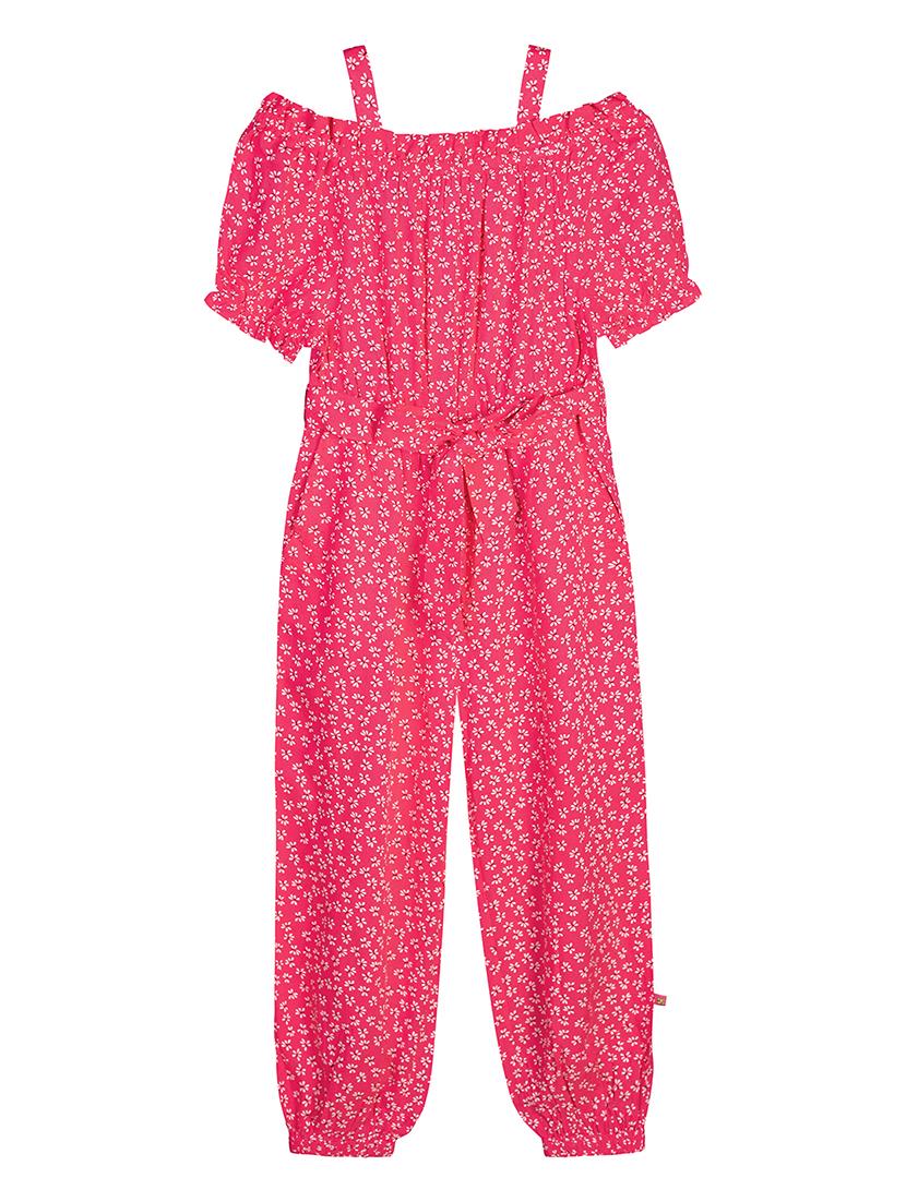 pink viscose full length jumpsuit twin sets & jump suit - 17740572 - Zoom Image - 1