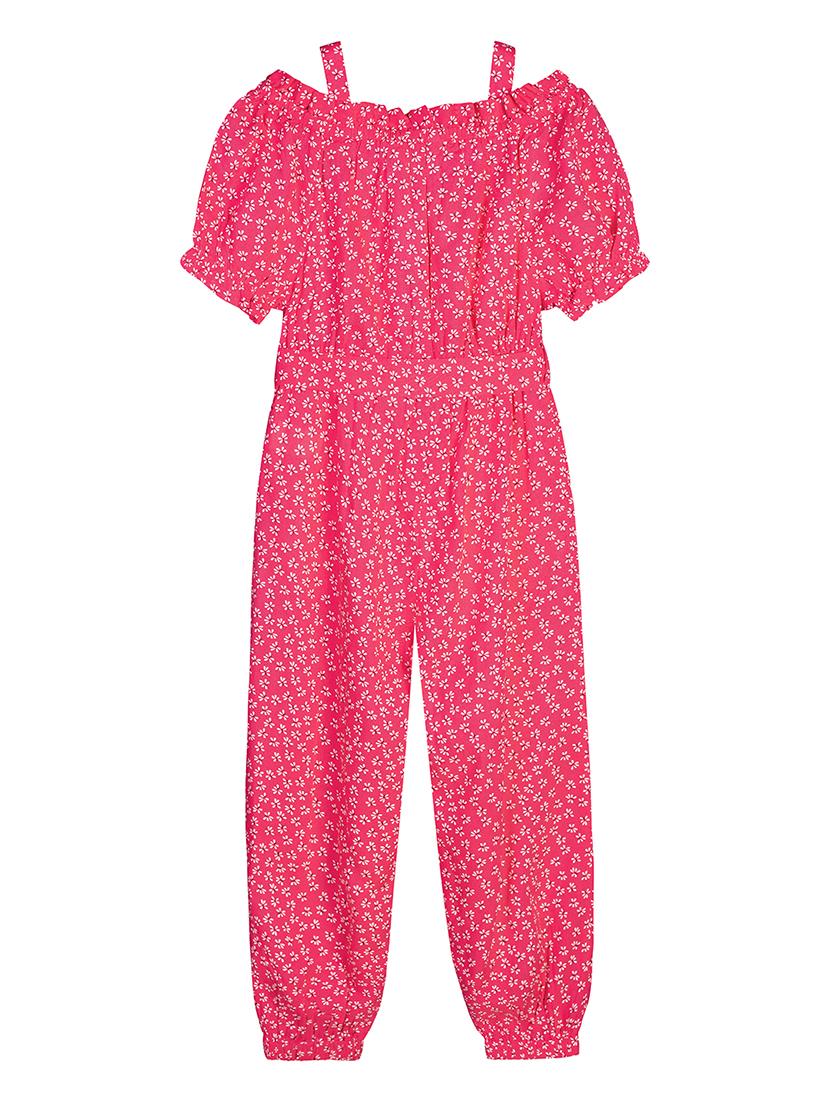 pink viscose full length jumpsuit twin sets & jump suit - 17740572 - Zoom Image - 2