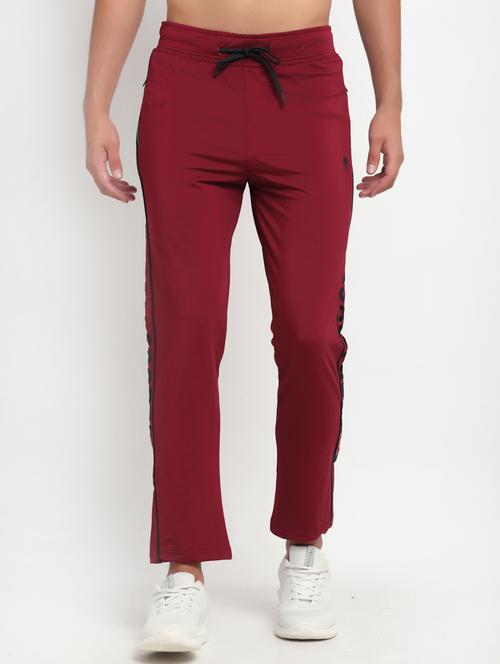 brown side taped full length track pant - 17741276 - Very Small Image - 1