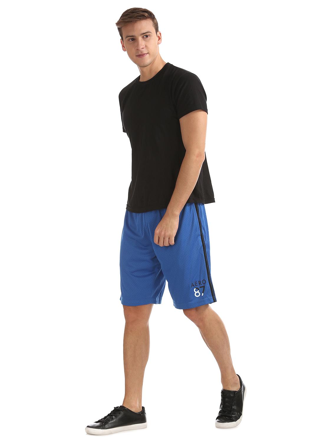 blue printed shorts - 17741450 - Zoom Image - 4