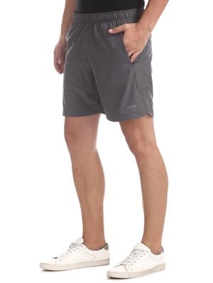 grey solid shorts - 17741471 - Standard Image - 2