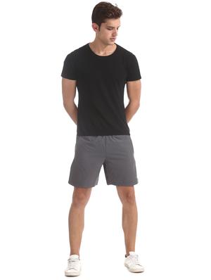grey solid shorts - 17741471 - Standard Image - 4