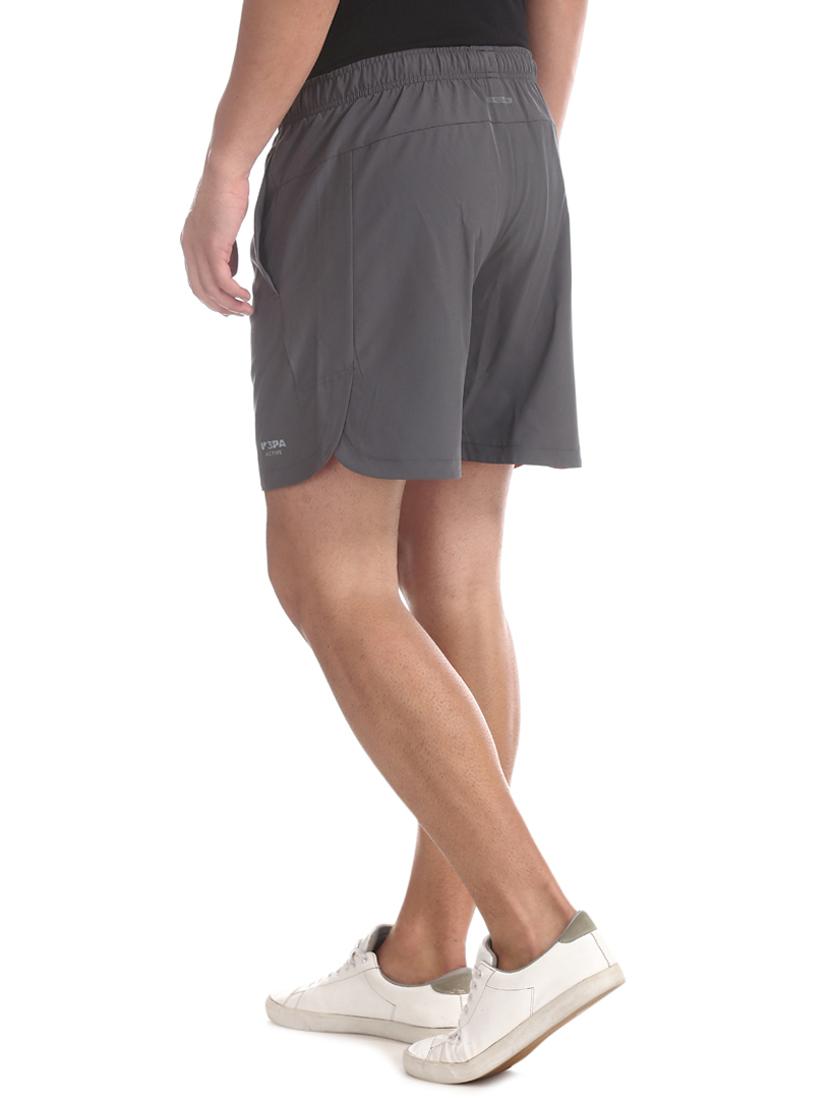 grey solid shorts - 17741471 - Zoom Image - 3