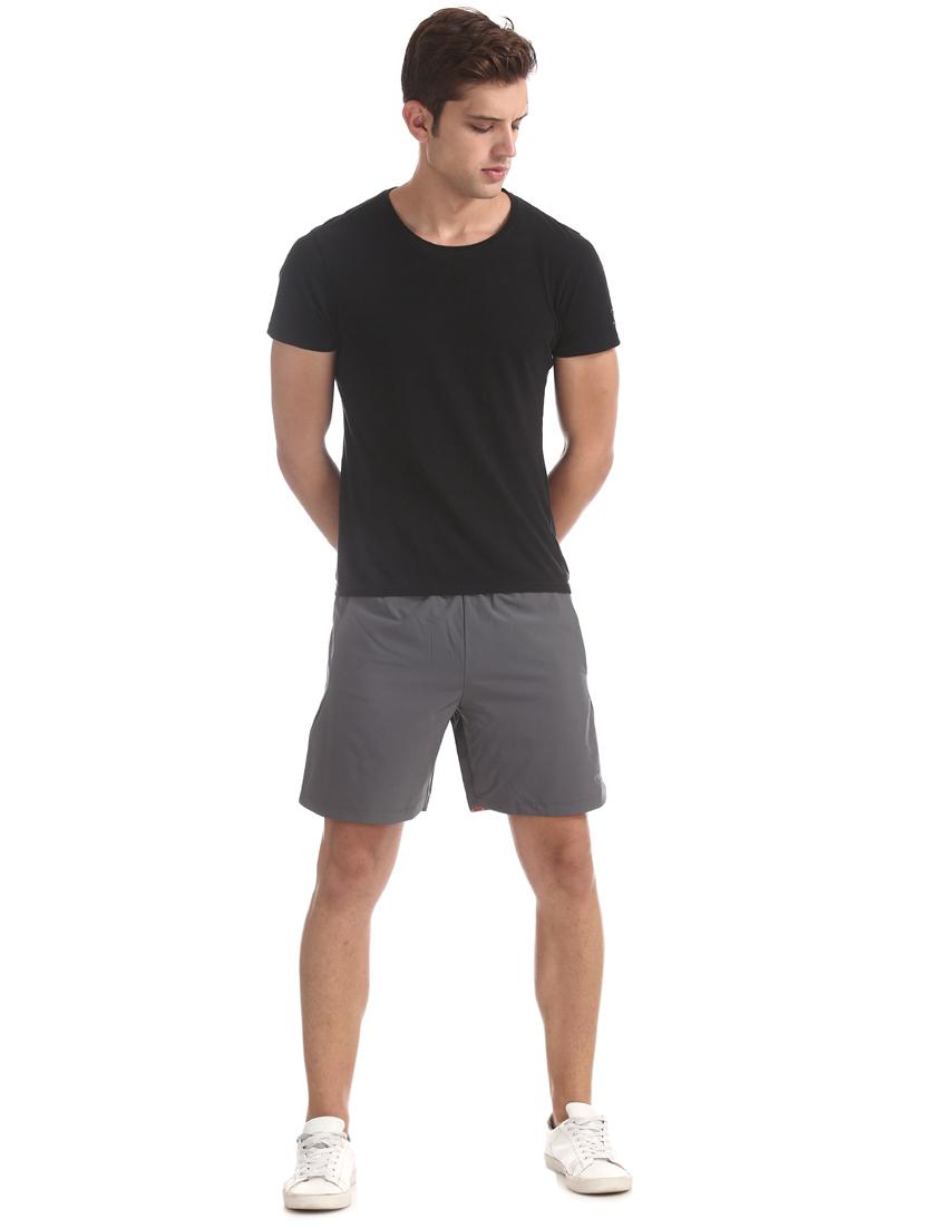 grey solid shorts - 17741471 - Zoom Image - 4