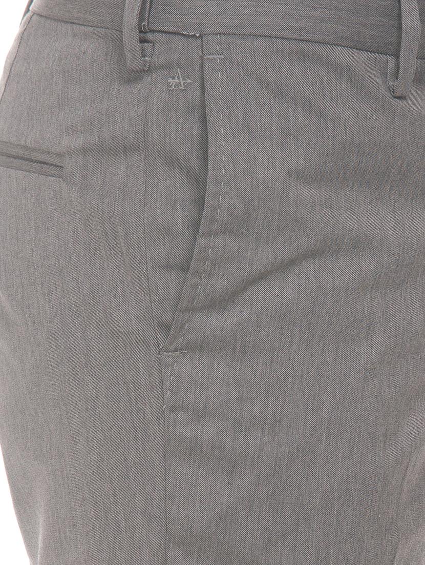 grey textured flat front formal trouser - 17741716 - Zoom Image - 5