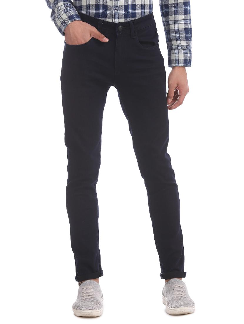 black plain denim jeans - 17742367 - Zoom Image - 1